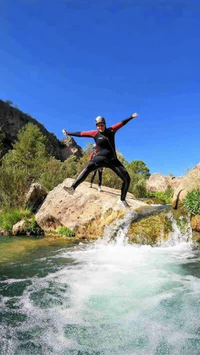 Barranquismo Cuenca en el Barranco de Júcar - Nivel Iniciación