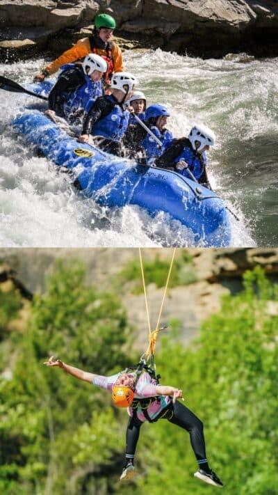 COMBO Rafting + Bungee Swing on the Gállego River: From the Rapids to the Jump in Huesca