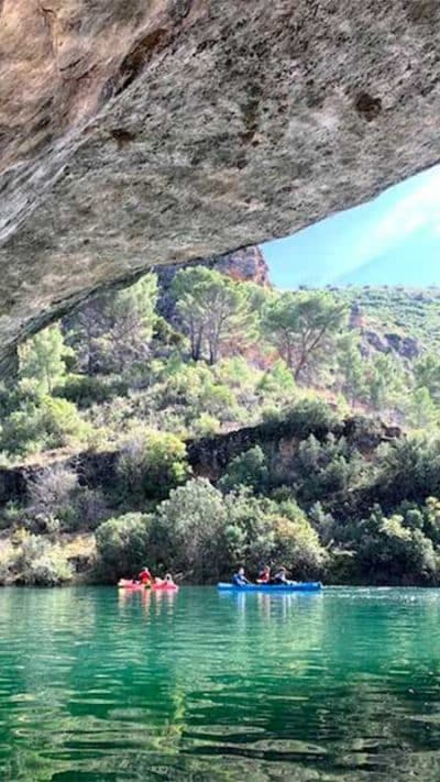 Ruta guiada en caiac pel canyó del Guadiela – Buendía, Conca