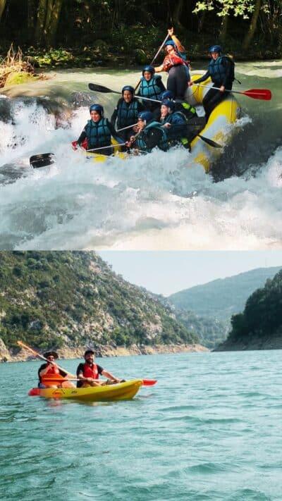COMBO acuático 2 días, Travesía en Kayak y Rafting – Pont de Suert
