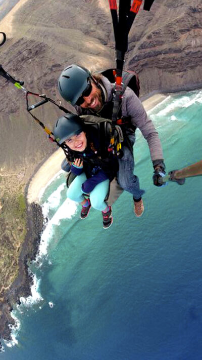 40min Vuelo Tandem en Parapente en Lanzarote ‘Adventure’