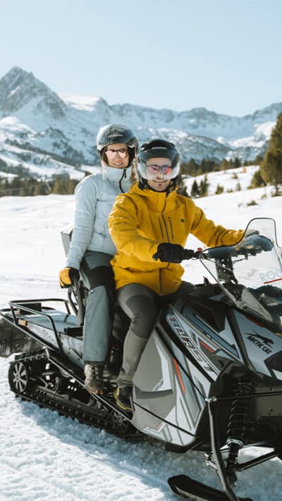 Andorre : Excursion de 30 minutes en motoneige biplace à Grau Roig